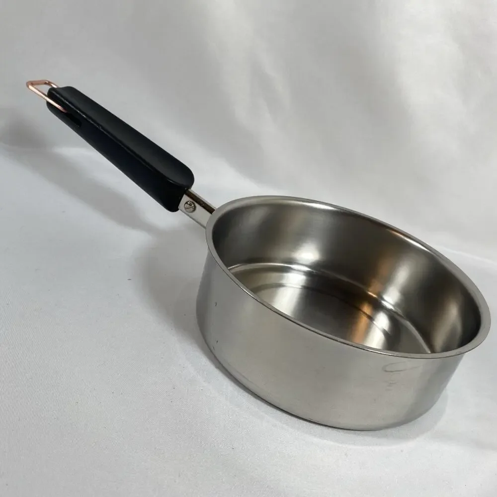 Set of 3 Revere Ware COPPER CORE Designers Group Saucepans & Stockpot No Lids